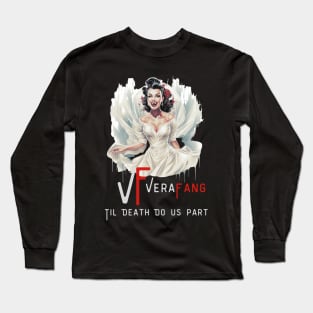 Vera Fang Vampire Halloween Bridal Costume retro parody funny fashion Long Sleeve T-Shirt